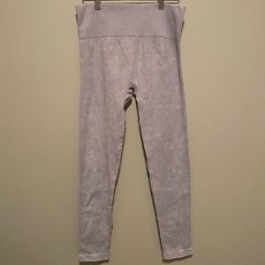 Sky Blue Soft Ribbed Leggings